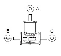 Угловые редукторы RB выходной вал 15мм