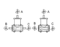 Угловые редукторы RP выходной вал 19мм