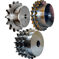 Звездочки 04B со ступицей под расточку