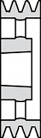 Шкив клиновой SPB 450/5 под втулку 3535