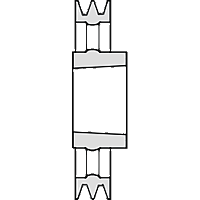Шкив клиновой SPC 710/4 под втулку 5050