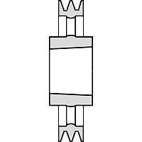 Шкив клиновой SPZ 630/2 под втулку 2517