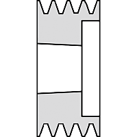 Шкив клиновой SPC 200/2 под втулку 2517 Шкив клиновой SPC 200/2 под втулку 2517