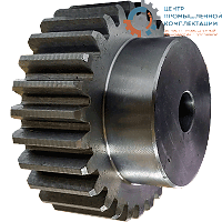 Шестеренка цилиндрическая зуб прямой модуль M2 Z=24 со ступицей