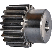 Шестеренка цилиндрическая зуб прямой модуль M1.5 Z=20 со ступицей