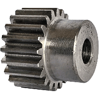Шестеренка цилиндрическая зуб прямой модуль M1.5 Z=21 со ступицей