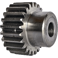 Шестеренка цилиндрическая зуб прямой модуль M1.5 Z=24 со ступицей