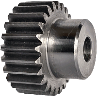 Шестеренка цилиндрическая зуб прямой модуль M1.5 Z=25 со ступицей