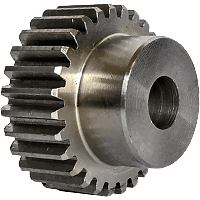 Шестеренка цилиндрическая зуб прямой модуль M1.5 Z=28 со ступицей