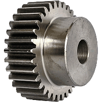 Шестеренка цилиндрическая зуб прямой модуль M1.5 Z=33 со ступицей