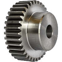 Шестеренка цилиндрическая зуб прямой модуль M1.5 Z=36 со ступицей