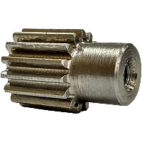 Шестеренка цилиндрическая зуб прямой модуль M1 Z=15 со ступицей