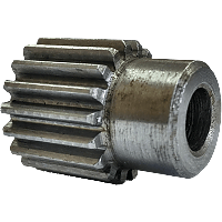 Шестеренка цилиндрическая зуб прямой модуль M1 Z=18 со ступицей