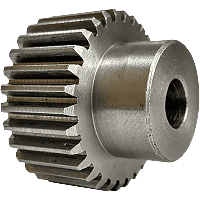 Шестеренка цилиндрическая зуб прямой модуль M1 Z=30 со ступицей