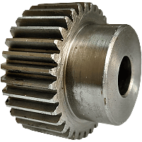 Шестеренка цилиндрическая зуб прямой модуль M1 Z=34 со ступицей
