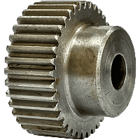 Шестеренка цилиндрическая зуб прямой модуль M1 Z=37 со ступицей