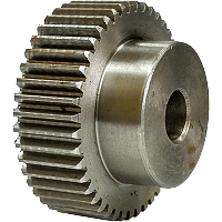 Шестеренка цилиндрическая зуб прямой модуль M1 Z=44 со ступицей