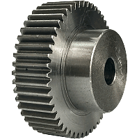 Шестеренка цилиндрическая зуб прямой модуль M1 Z=49 со ступицей