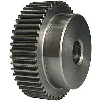 Шестеренка цилиндрическая зуб прямой модуль M1 Z=52 со ступицей