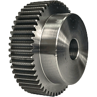 Шестеренка цилиндрическая зуб прямой модуль M1 Z=53 со ступицей