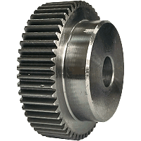 Шестеренка цилиндрическая зуб прямой модуль M1 Z=54 со ступицей