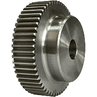 Шестеренка цилиндрическая зуб прямой модуль M1 Z=57 со ступицей