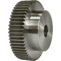 Шестеренка цилиндрическая зуб прямой модуль M1 Z=58 со ступицей