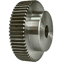 Шестеренка цилиндрическая зуб прямой модуль M1 Z=59 со ступицей