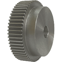 Шестеренка цилиндрическая зуб прямой модуль M1 Z=61 со ступицей