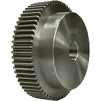 Шестеренка цилиндрическая зуб прямой модуль M1 Z=64 со ступицей