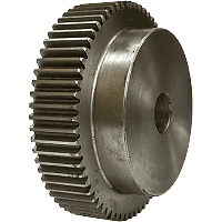 Шестеренка цилиндрическая зуб прямой модуль M1 Z=65 со ступицей