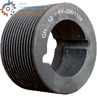 Шкив поликлинового ремня Micro-V PJ D=56/12 под втулку 1108