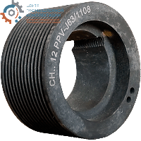 Шкив поликлинового ремня Micro-V PJ D=63/12 под втулку 1108