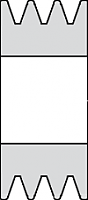 Шкив клиновой SPA 90/2 D=55 мм Шкив клиновой SPA 90/2 D=55 мм
