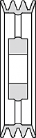 Шкив клиновой SPB 315/3 D=65 мм