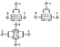 Угловые редукторы RP выходной вал 14мм